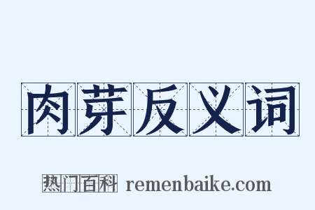 肉芽反义词是什么意思的图片
